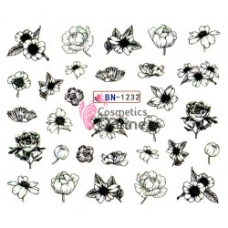 Stickere cu Apa pentru unghii cod BN1232